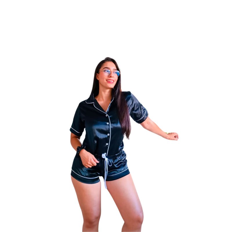 PIJAMA EN SHORT SATIN - REF: ENCANTADORA - Image 3